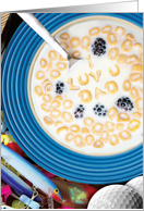 I Luv U Dad Cereal Father’s Day card