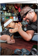 Biker Dad and Baby...