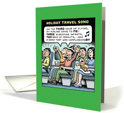 Holiday Air Travel Song card (1456246)