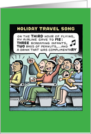 Holiday Air Travel Song card