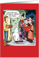 Halloween Carolers Christmas Humor Card