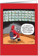 Remote Elves Christmas Humor Paper Card