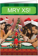 Family Feast Holiday Texting card