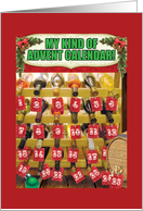 Wine Advent Calendar Christmas Humor card