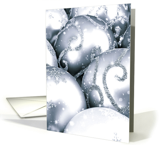 Visions In Silver Christmas Ornaments card (1458268)