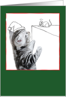 Christmas Cats, Mouse & Doodles card