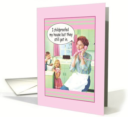 1950's Retro Mom Funny Mother's Day Greeting card (1460916)