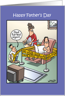 Dad Farted Again Crime Scene Fathers Day card