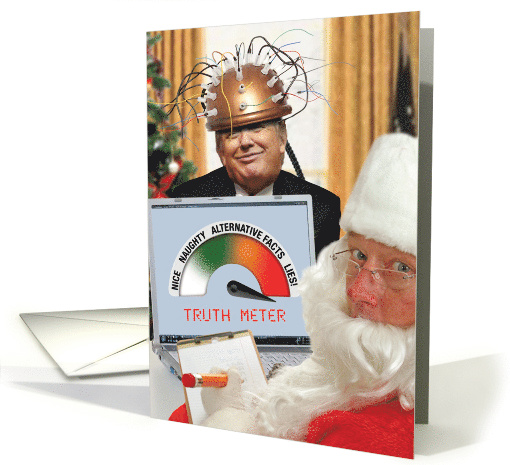 Trump Truth Meter: Showing Santa Speculating what list to... (1541720)