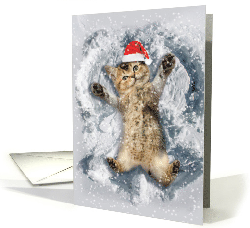 Critter Snow Angel Featuring a Cute and Cuddly Kitten for... (1542362)