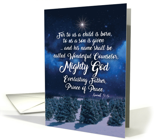 Christmas Quotes Isaiah 9:6 with Biblical Holiday Words... (1542448)