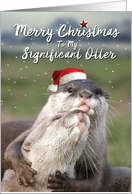 Significant Otter Christmas:Featuring An Otter In The Holiday Spirit card