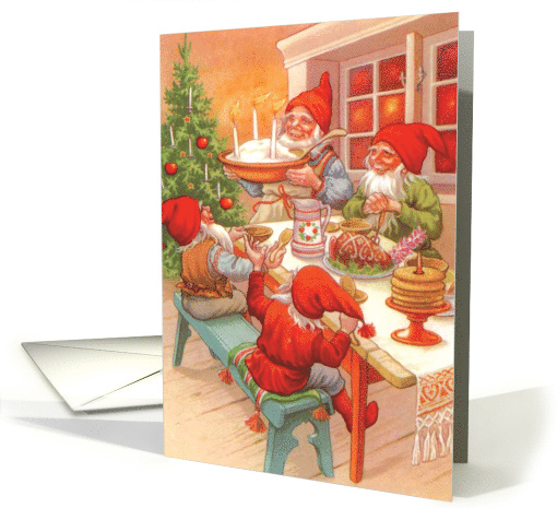 Gnome for the Holidays Christmas Card Showcasing a Happy... (1543866)