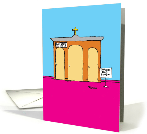 Daily Confession: Humorous Birthday Card with Art by John... (1544624)