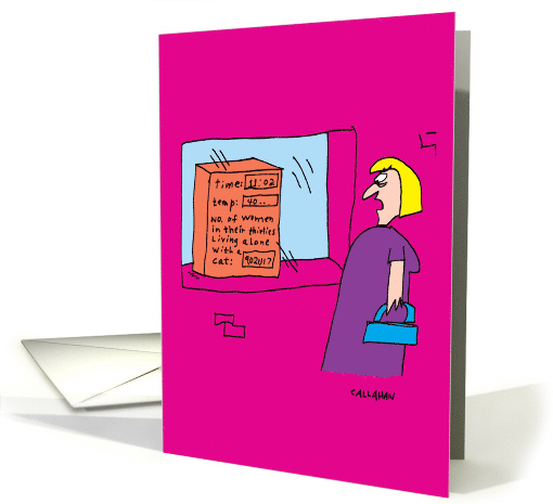 Lonely Women Counter Hysterical Birthday Card Art by John... (1544736)