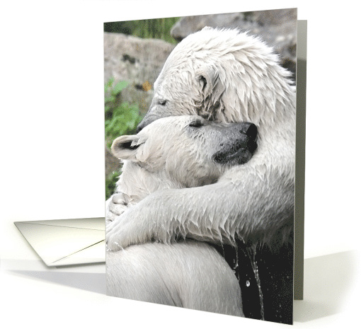 Bear Hugs Friendship Card Featuring Lovable Polar Bears card (1545824)