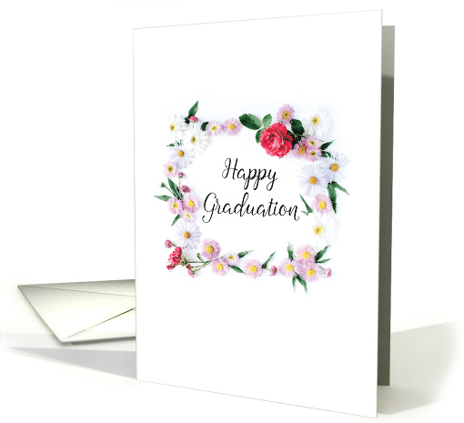Elegant Flowers Graduation card (1819326)