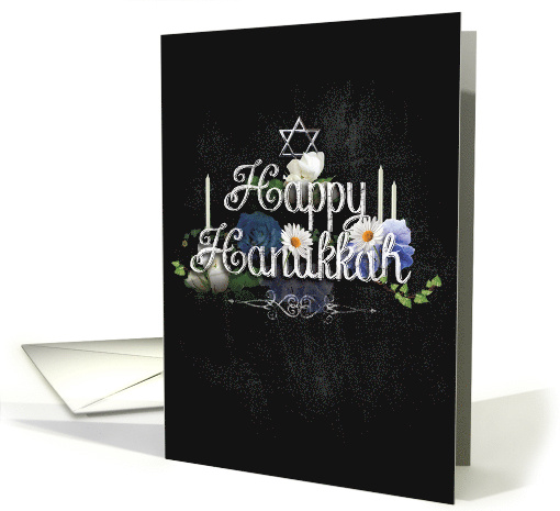 Chalk And Roses Chanukah card (1819340)