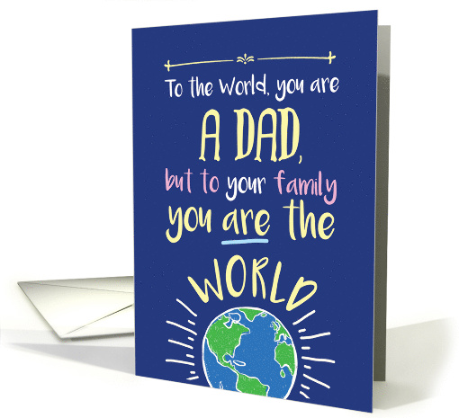 Dad Notes Globe Father's Day card (1819870)
