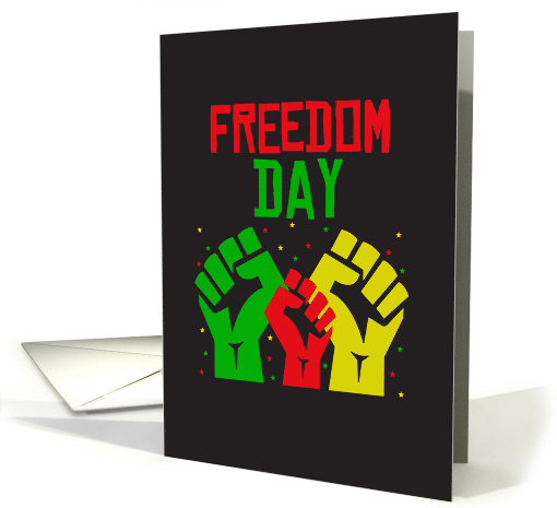 Freedom Forever Fists Juneteenth card (1819884)