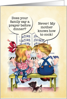 Dinner Prayer Mother’s Day Card