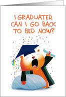 Bed Time Graduation Card