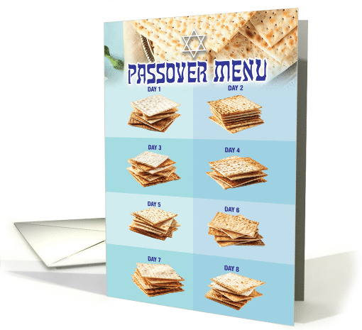 Matzo Menu Passover card (1820390)
