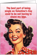 Shaved Legs Valentine’s Day Card