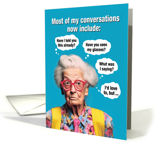 Most Conversations Birthday card (1824964)