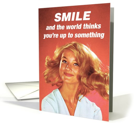 Up To Something Birthday Paper card (994585)
