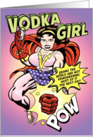 Vodka Girl Humor Card