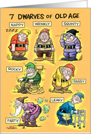 Old-Age Dwarfs Humor Card