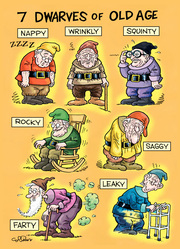 Old-Age Dwarfs Humor...