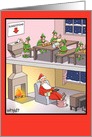 Santa Suggestion Box Humor Christmas Card