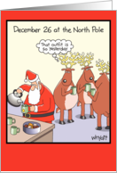 December 26 So Yesterday Humor Christmas Card