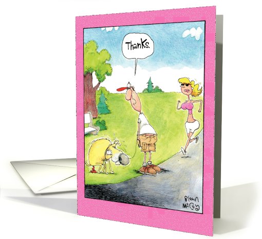 Thanks Dog Funny card (994697)