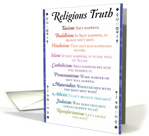 Religious Truth Humor card (994709)