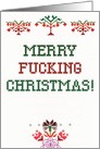 Merry F---Ing Christmas Funny Card