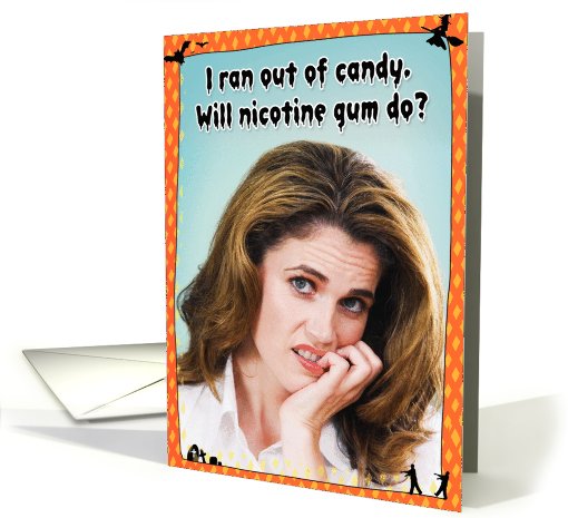 Nicotine Gum Funny card (994767)