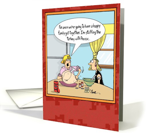 Prozac Turkey Funny card (994779)