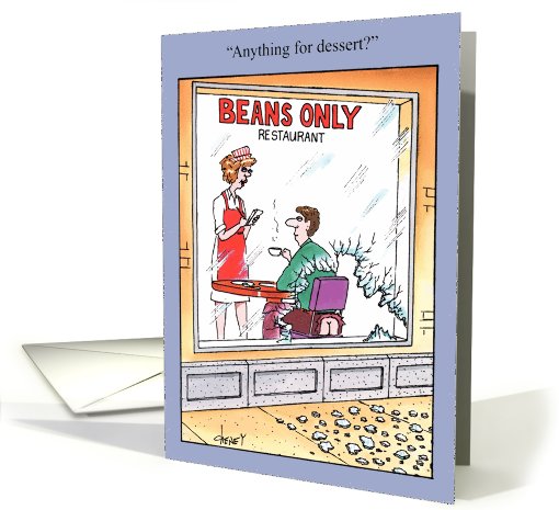Beans Only Humor card (994825)