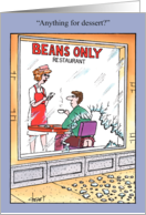 Beans Only Humor Card