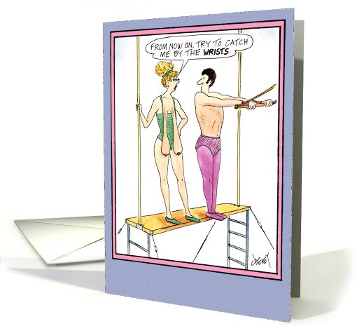 Catch By Wrists Humor card (994871)