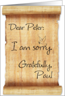 Dear Peter Funny...