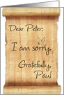 Dear Peter Funny Card