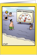 Water Temp Humor Card