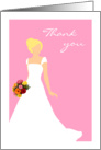 Thank You For Being in My Wedding from Blonde Bride Card Pink card