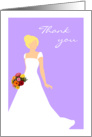 Thank You For Being in My Wedding from Blonde Bride Card Purple card