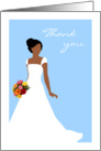 Thank You For Being in My Wedding from African American Bride Blue card