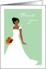 Thank You For Being in My Wedding from African American Bride Mint card